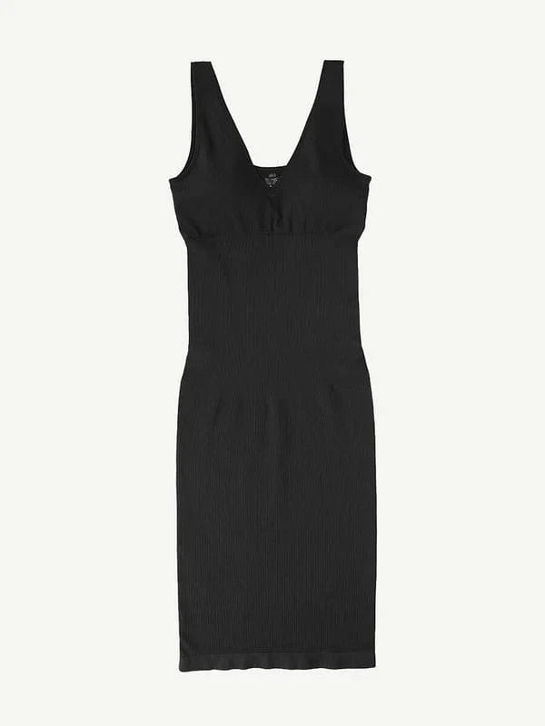 Valantomode | Removable Pad Deep V Neck Bodycon Midi Dress