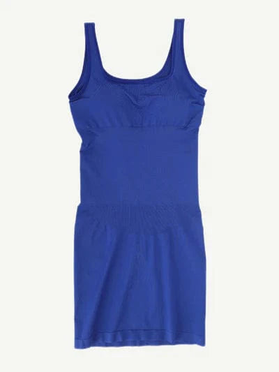Valantomode | Bodycon Mini Dress with Square Neck and Removable Pads - Snatched Shapewear