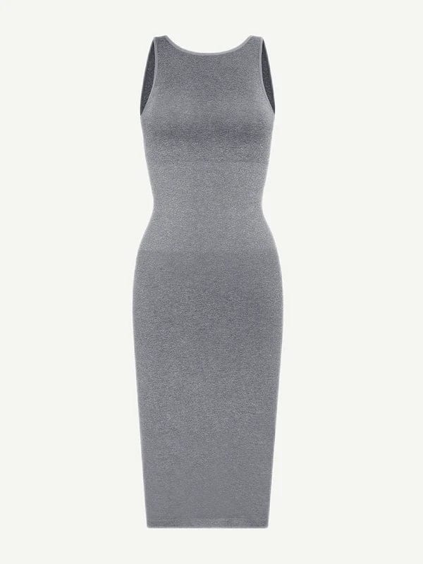 Valantomode | Bodycon Midi Dress with Tummy Control Shapewear