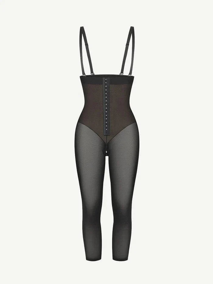 Valantomode | Adjustable Strap Open-Bust Tummy Control Shapewear Bodysuit