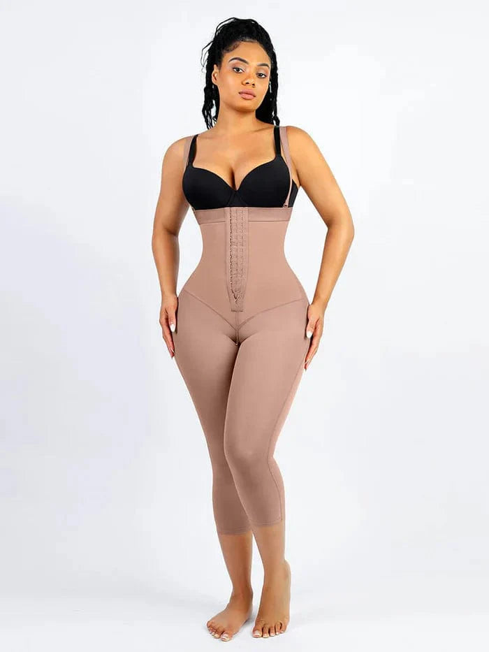 Valantomode | Adjustable Strap Open-Bust Tummy Control Shapewear Bodysuit