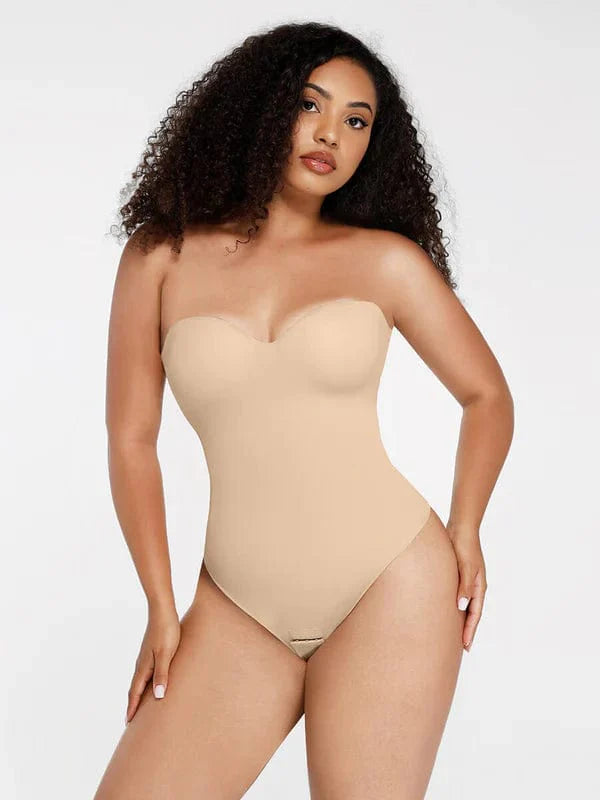 Valantomode | Strapless Underwire Tummy Control One-Piece Shapewear Bodysuit