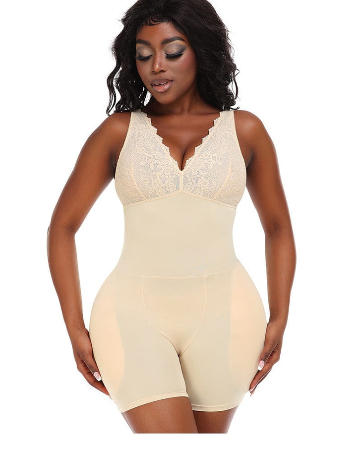 Valantomode | Women's Shaping Bodysuit with Tummy Control, Hip Lift, Bust Support, Abdominal Compression, Adjustable Straps, and Low Back Design