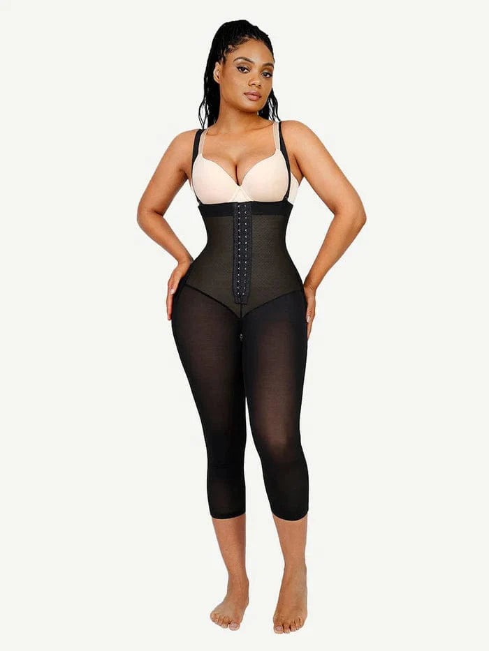 Valantomode | Adjustable Strap Open-Bust Tummy Control Shapewear Bodysuit