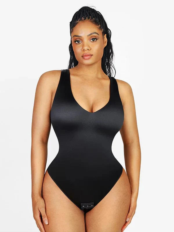 Valantomode | V-Neck Waist-Enhancing Shapewear Bodysuit
