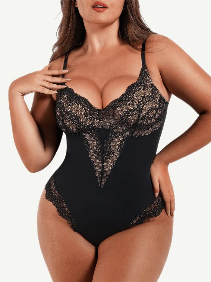 Valantomode | Chic Lace Tummy-Control Shapewear Bodysuit