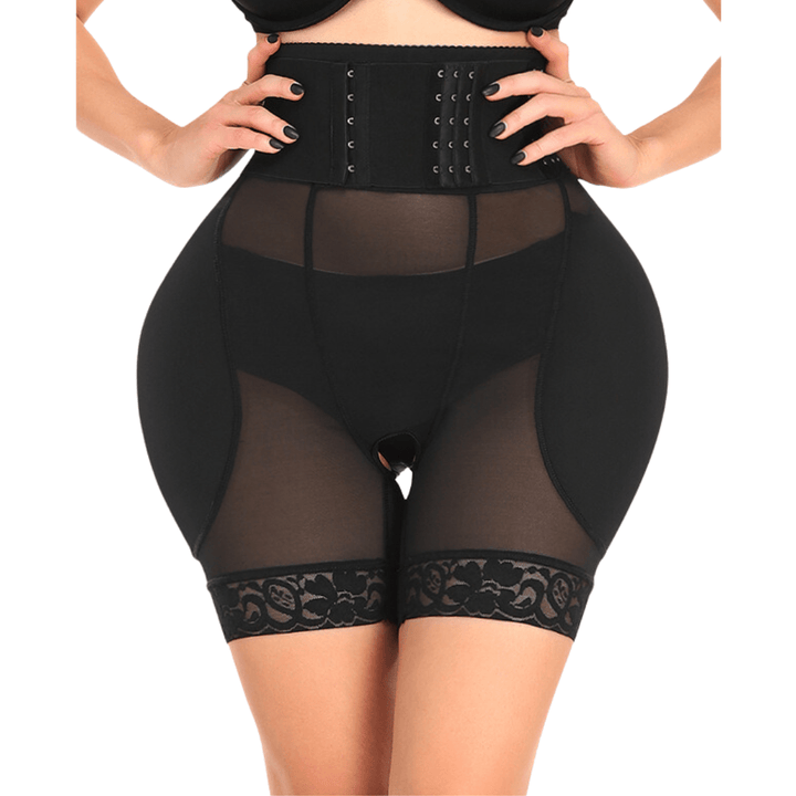 Valantomode | Waistband Tummy Control Shaper Shorts with Open Gusset