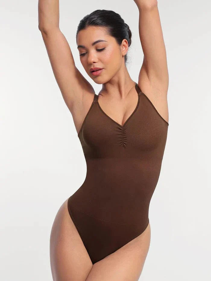 Valantomode | Seamless Tummy Control Bodysuit with Integrated Bra