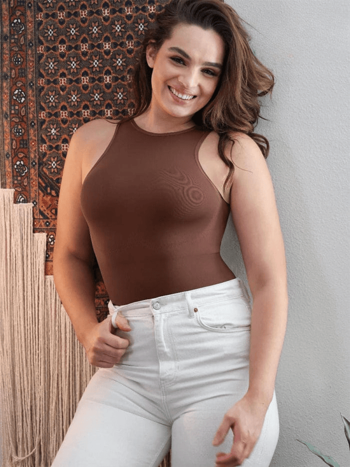 Valantomode | Strapless Tummy-Enhancing Thong Bodysuit