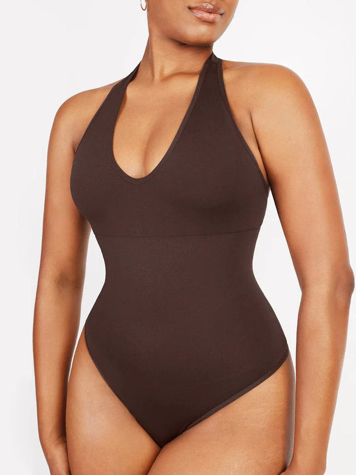 Valantomode | Shaping Bodysuit with Halter Neck and Waist Control