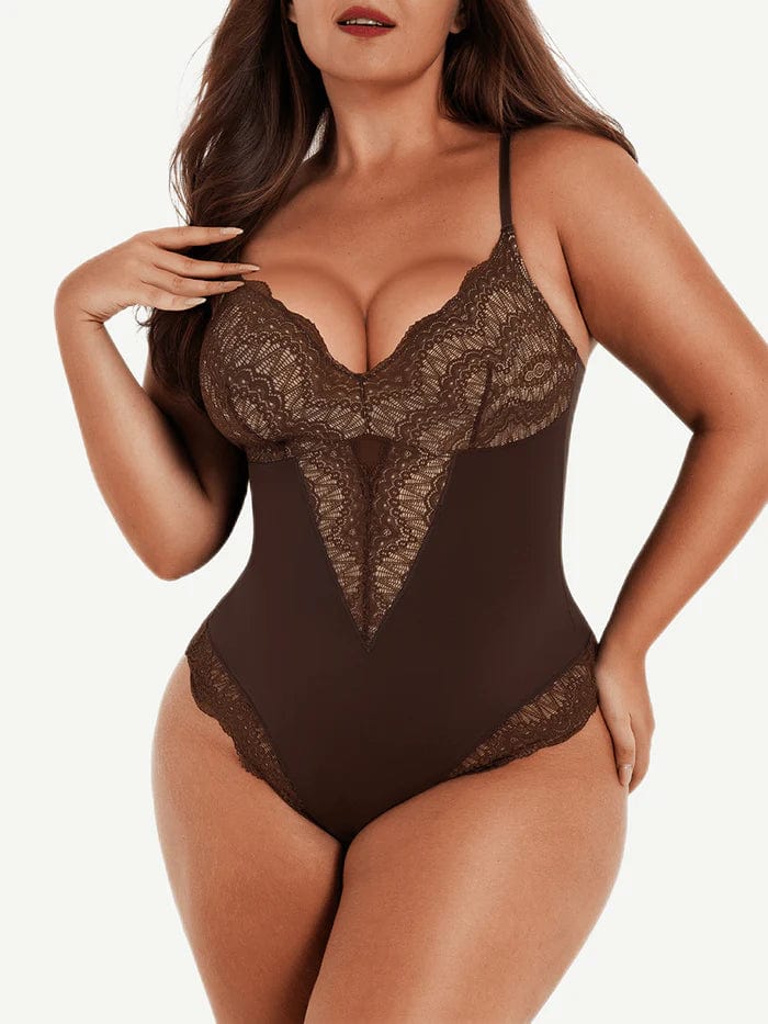 Valantomode | Chic Lace Tummy-Control Shapewear Bodysuit