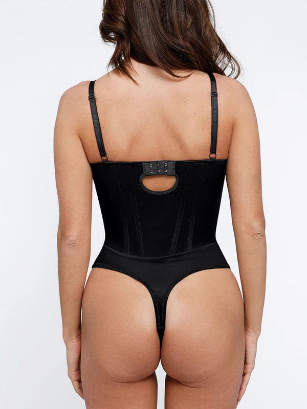 Valantomode | V-Neck Tummy Control Shapewear Bodysuit