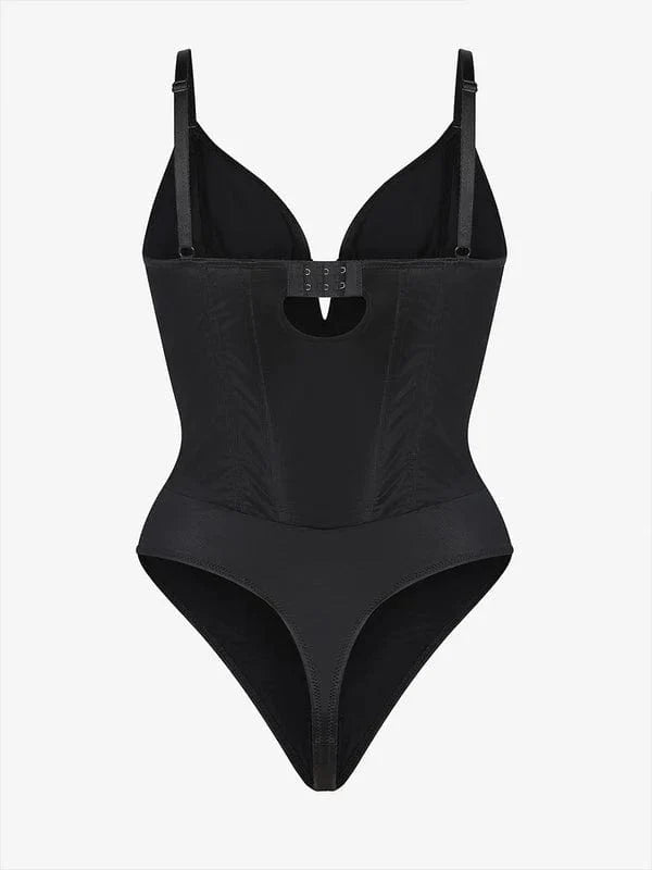 Valantomode | V-Neck Tummy Control Shapewear Bodysuit