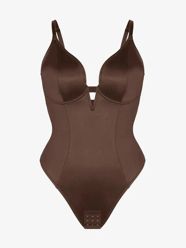 Valantomode | V-Neck Tummy Control Shapewear Bodysuit