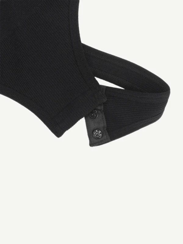 Valantomode | V-Neck Tummy Control Thong Shapewear Bodysuit