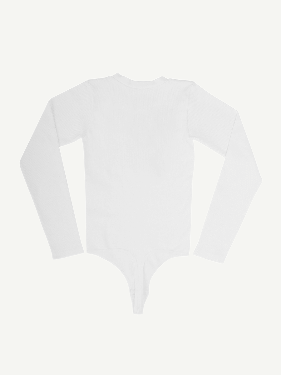 Valantomode | V-Neck Tummy Control Thong Shapewear Bodysuit