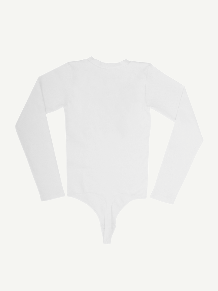 Valantomode | V-Neck Tummy Control Thong Shapewear Bodysuit