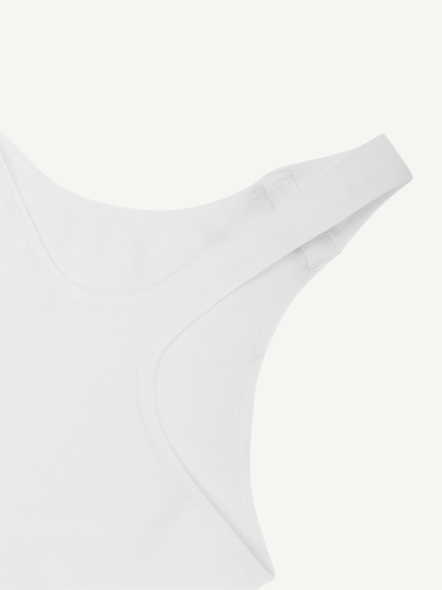 Valantomode | V-Neck Tummy Control Thong Shapewear Bodysuit