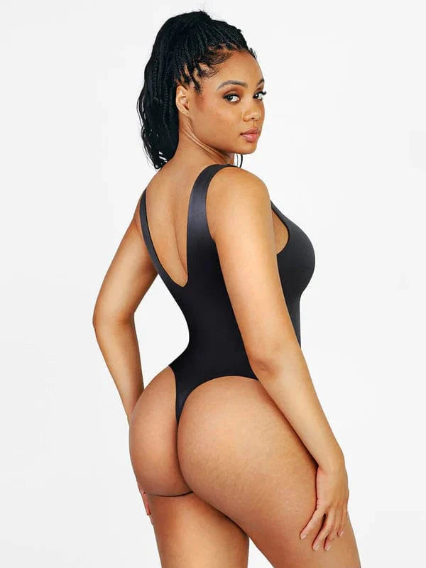 Valantomode | V-Neck Waist-Enhancing Shapewear Bodysuit