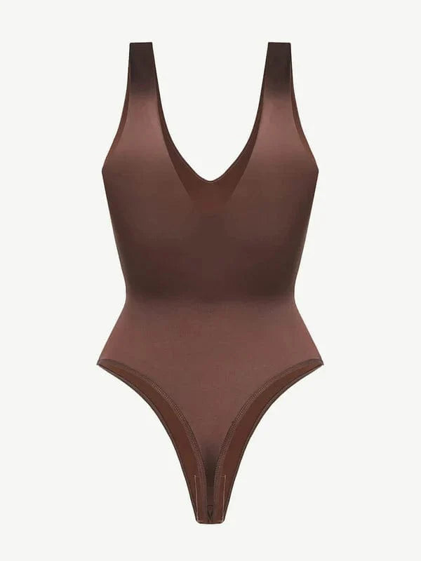 Valantomode | V-Neck Waist-Enhancing Shapewear Bodysuit