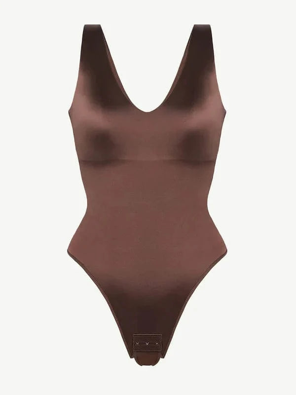 Valantomode | V-Neck Waist-Enhancing Shapewear Bodysuit