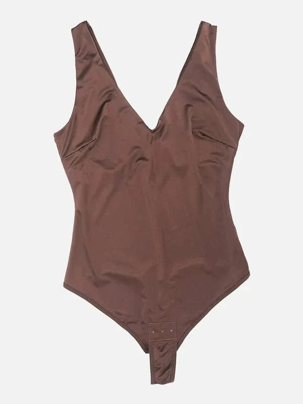 Valantomode | V-Neck Waist-Enhancing Shapewear Bodysuit