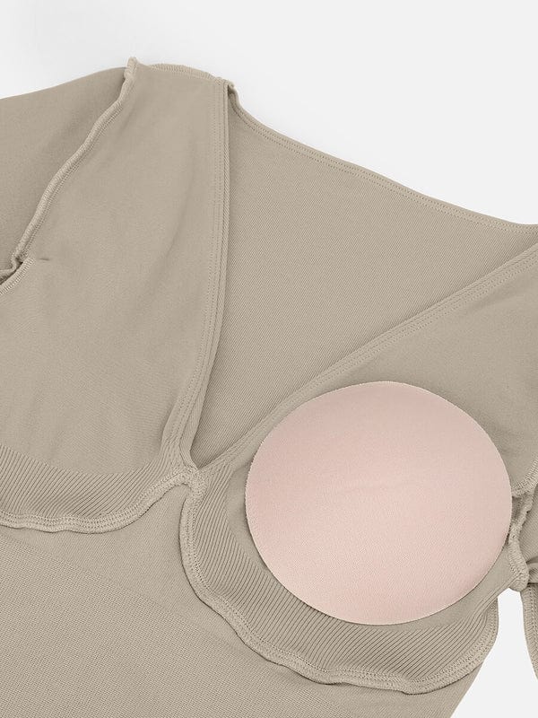 Valantomode | Deep V Neck Shaping Bodysuit with Tummy Control – Full Body Jumpsuit