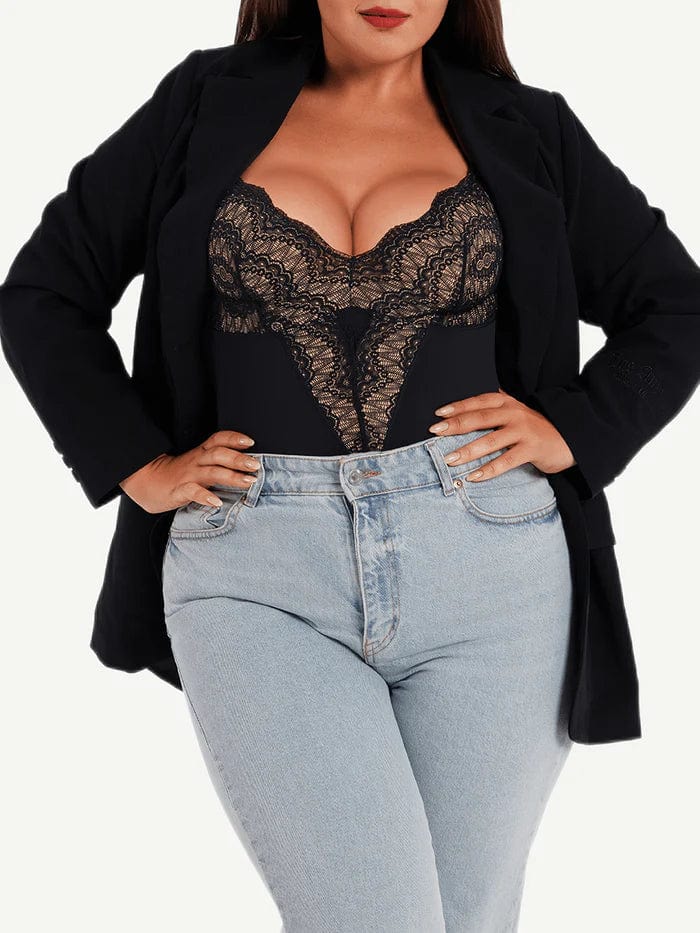 Valantomode | Chic Lace Tummy-Control Shapewear Bodysuit