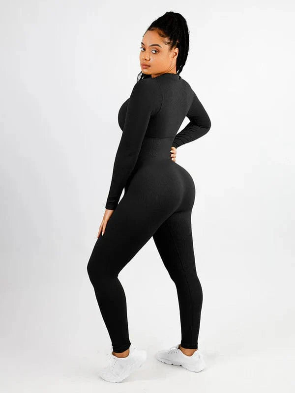 Valantomode | High Elasticity Deep V Full Body Shaping Jumpsuit