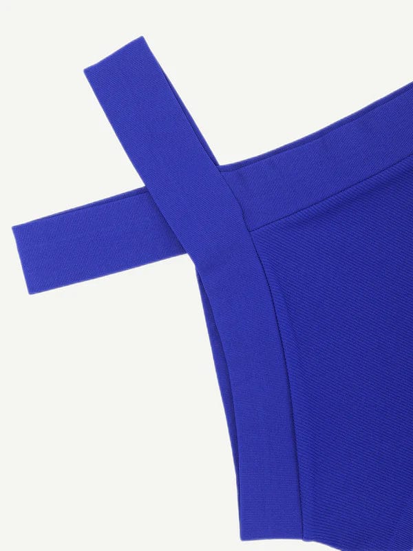 Valantomode | Seamless Halter Neck Criss-Cross Shapewear Bodysuit