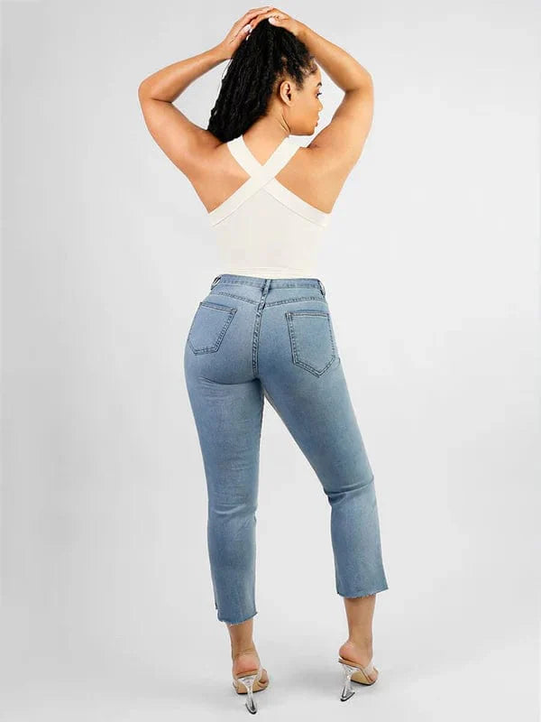 Valantomode | Seamless Halter Neck Criss-Cross Shapewear Bodysuit