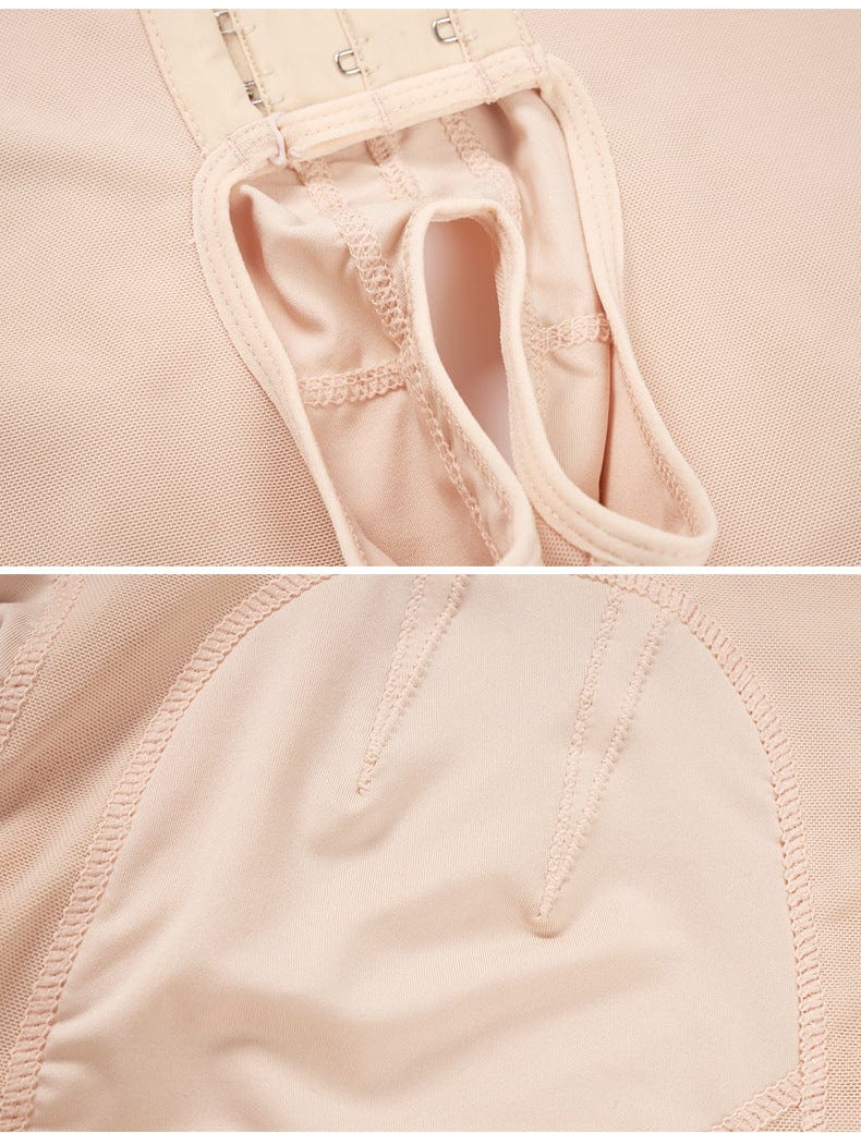 Valantomode | Adjustable Strap High-Waisted Open Gusset Shaping Bodysuit