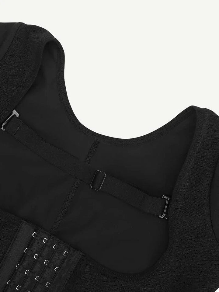Valantomode | U-Shape Bust Support Long Sleeve Shapewear Bodysuit
