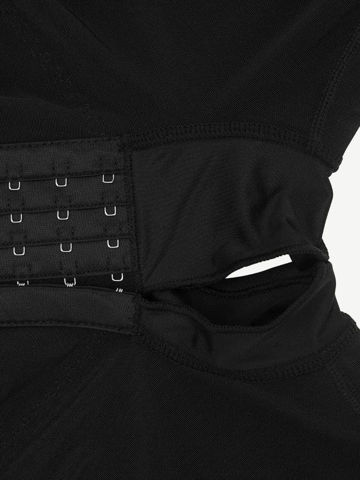 Valantomode | U-Shape Bust Support Long Sleeve Shapewear Bodysuit