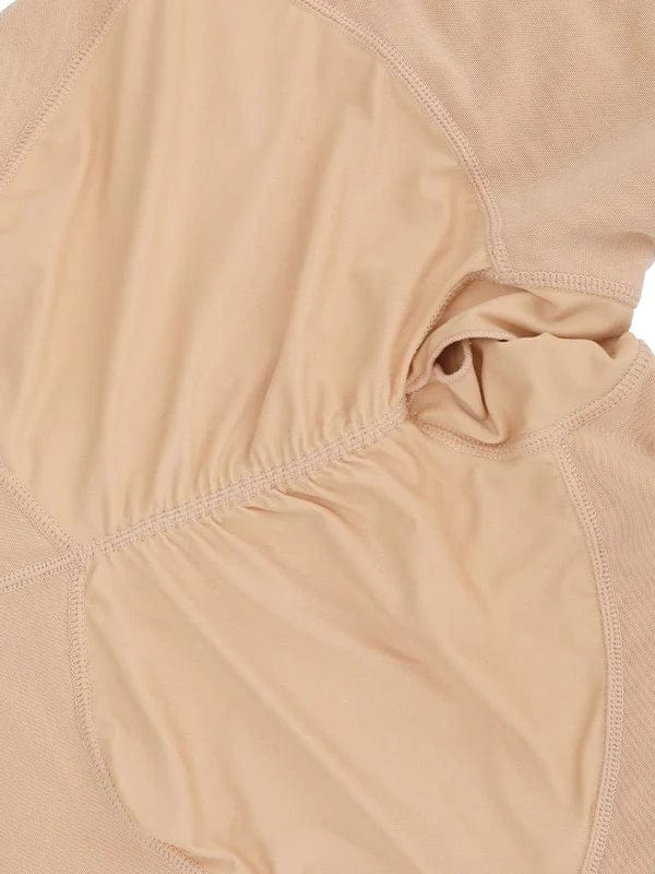 Valantomode | U-Shape Bust Support Long Sleeve Shapewear Bodysuit