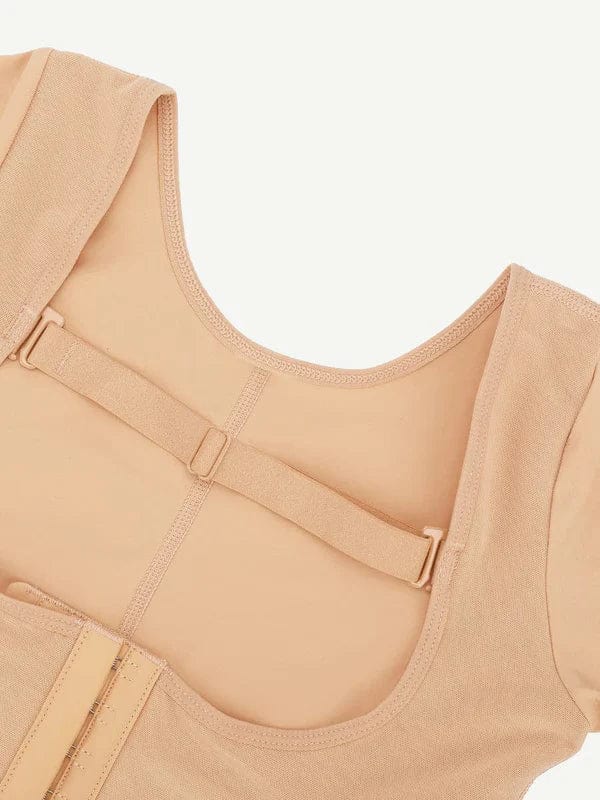 Valantomode | U-Shape Bust Support Long Sleeve Shapewear Bodysuit