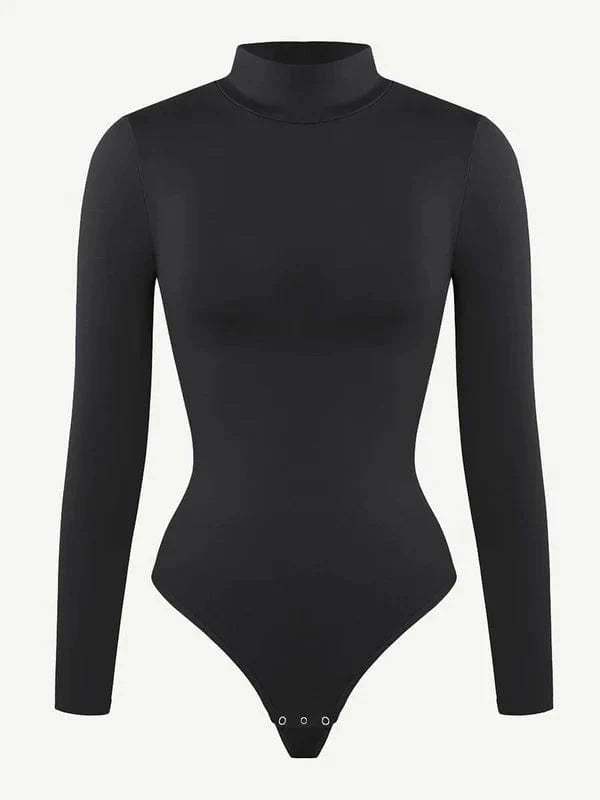 Valantomode | Long Sleeve Turtleneck Compression Shapewear Bodysuit
