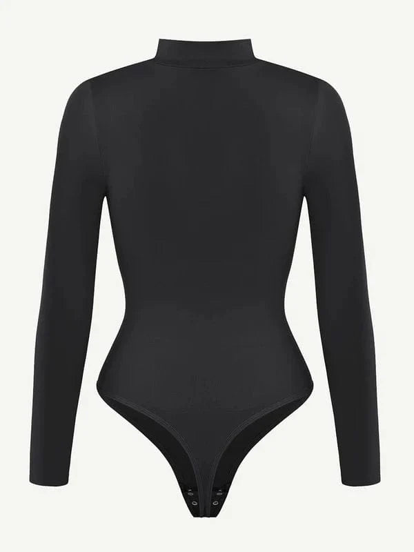 Valantomode | Long Sleeve Turtleneck Compression Shapewear Bodysuit