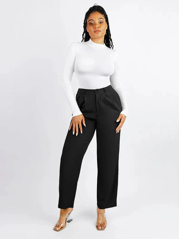 Valantomode | Long Sleeve Turtleneck Compression Shapewear Bodysuit