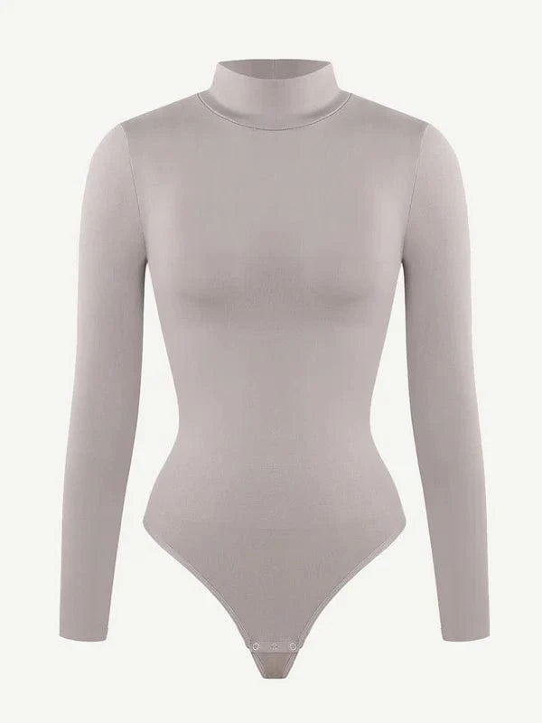 Valantomode | Long Sleeve Turtleneck Compression Shapewear Bodysuit