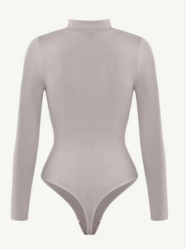 Valantomode | Long Sleeve Turtleneck Compression Shapewear Bodysuit
