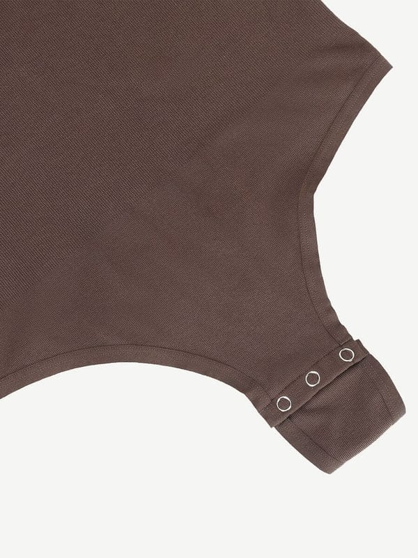 Valantomode | Ultra Compression Scoop Neck Long Sleeve Thong Shapewear Bodysuit
