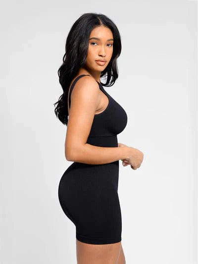 Valantomode | Removable Pad Low Back Round Neck Shapewear Bodysuit