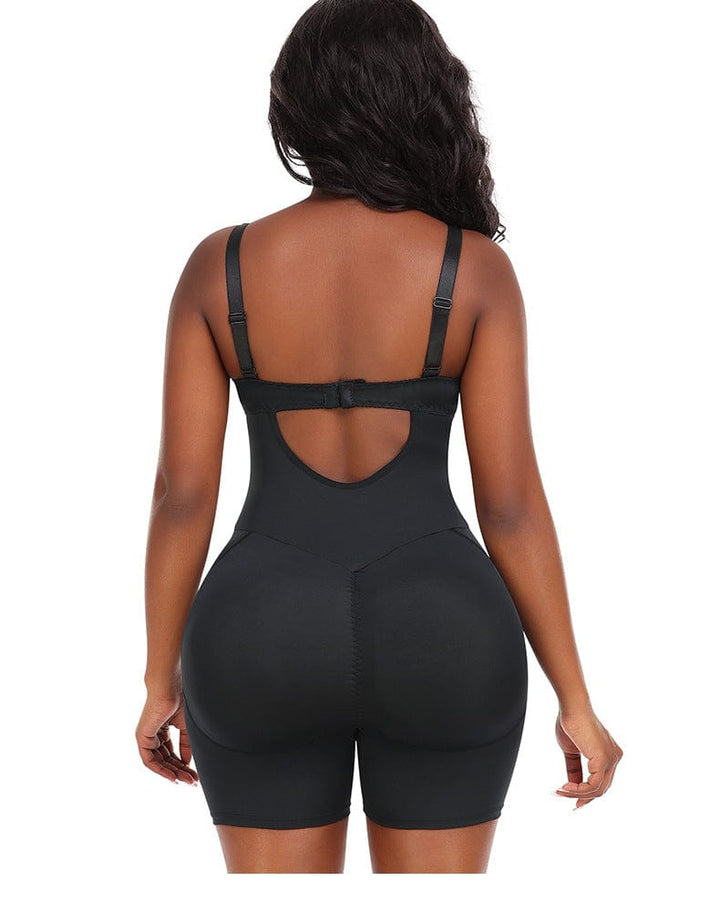 Valantomode | Low Back Slimming Bodysuit with Removable Hip Pads for Enhanced Lift