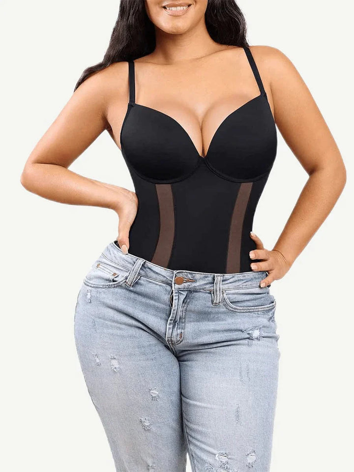 Valantomode | Low Back Tummy Control One Piece Shaper Bodysuit