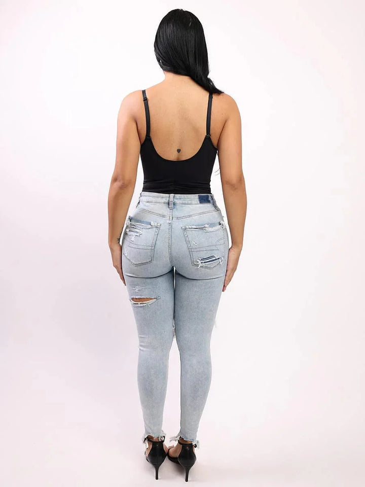 Valantomode | Low Back Tummy Control One Piece Shaper Bodysuit
