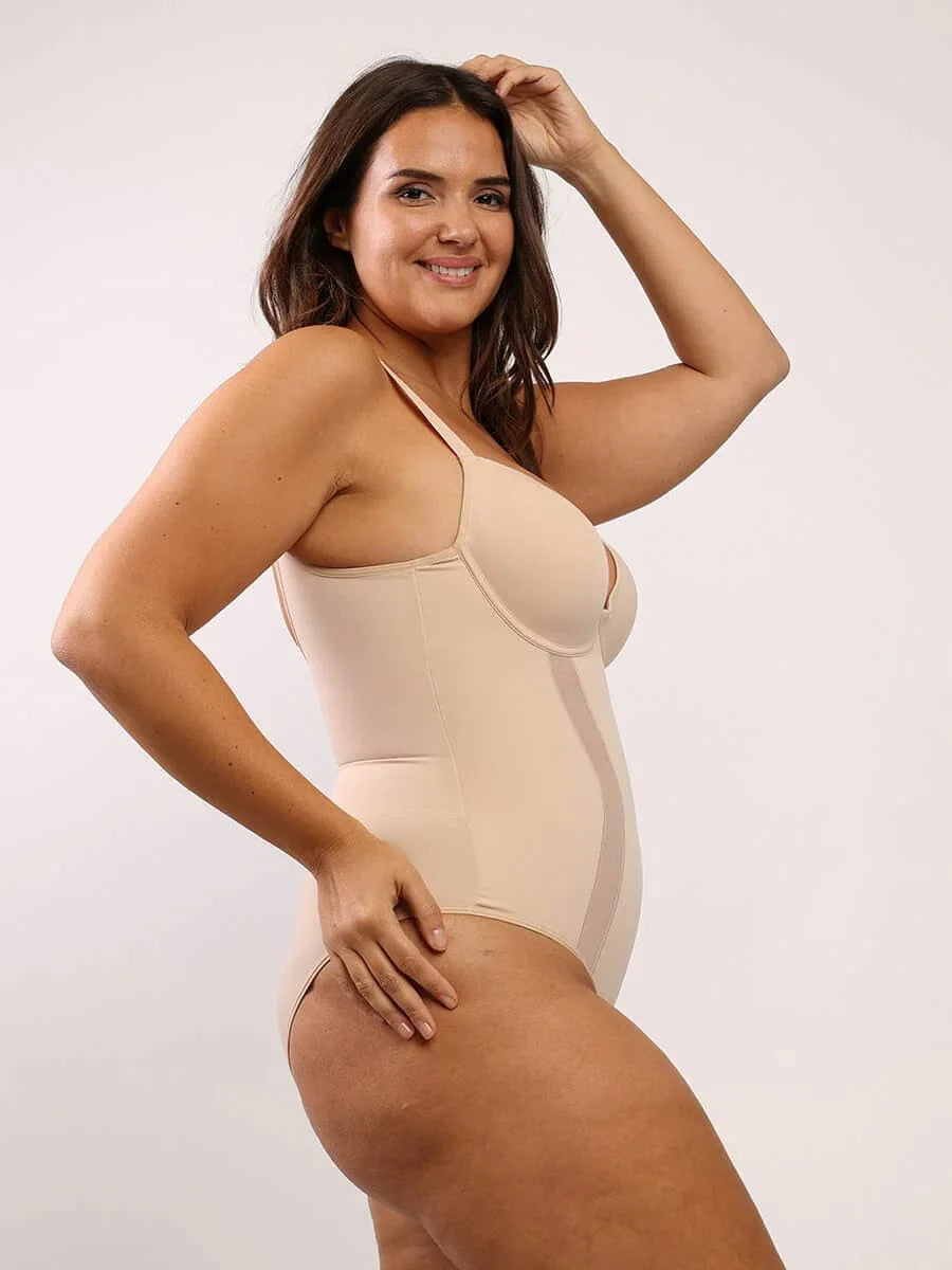 Valantomode | Low Back Tummy Control One Piece Shaper Bodysuit