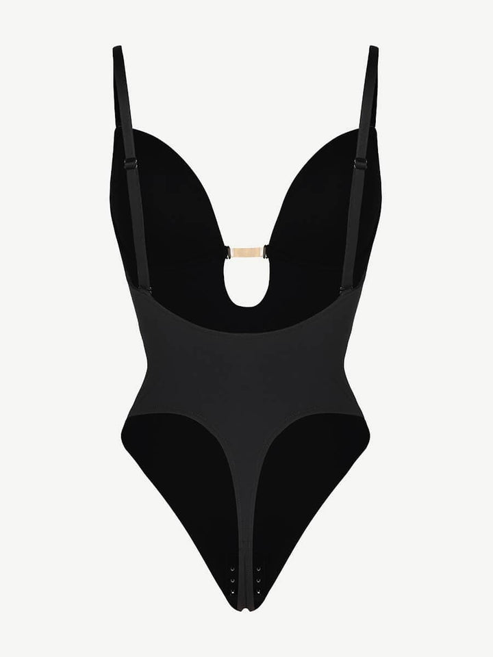 Valantomode | Low Back Shapewear Bodysuit with One Piece Thong Design