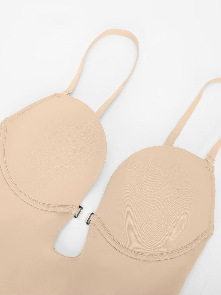 Valantomode | Low Back Shapewear Bodysuit with One Piece Thong Design
