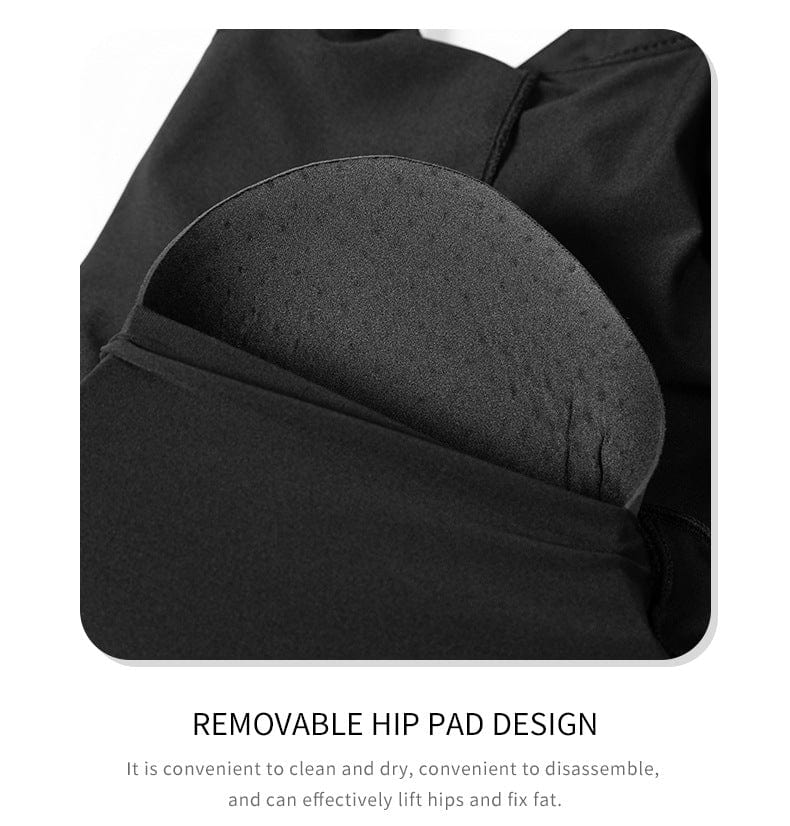 Valantomode | Removable Hip Pads Open Bust Shapewear Bodysuit